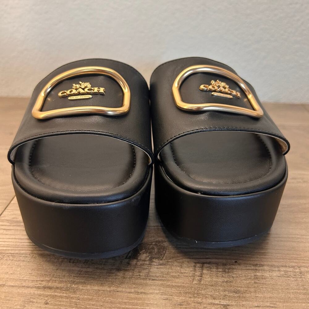 Coach Eloise Sandals CI063 Leather Size 7 - Picture 3 of 8